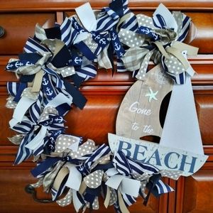 Beach theme wreath